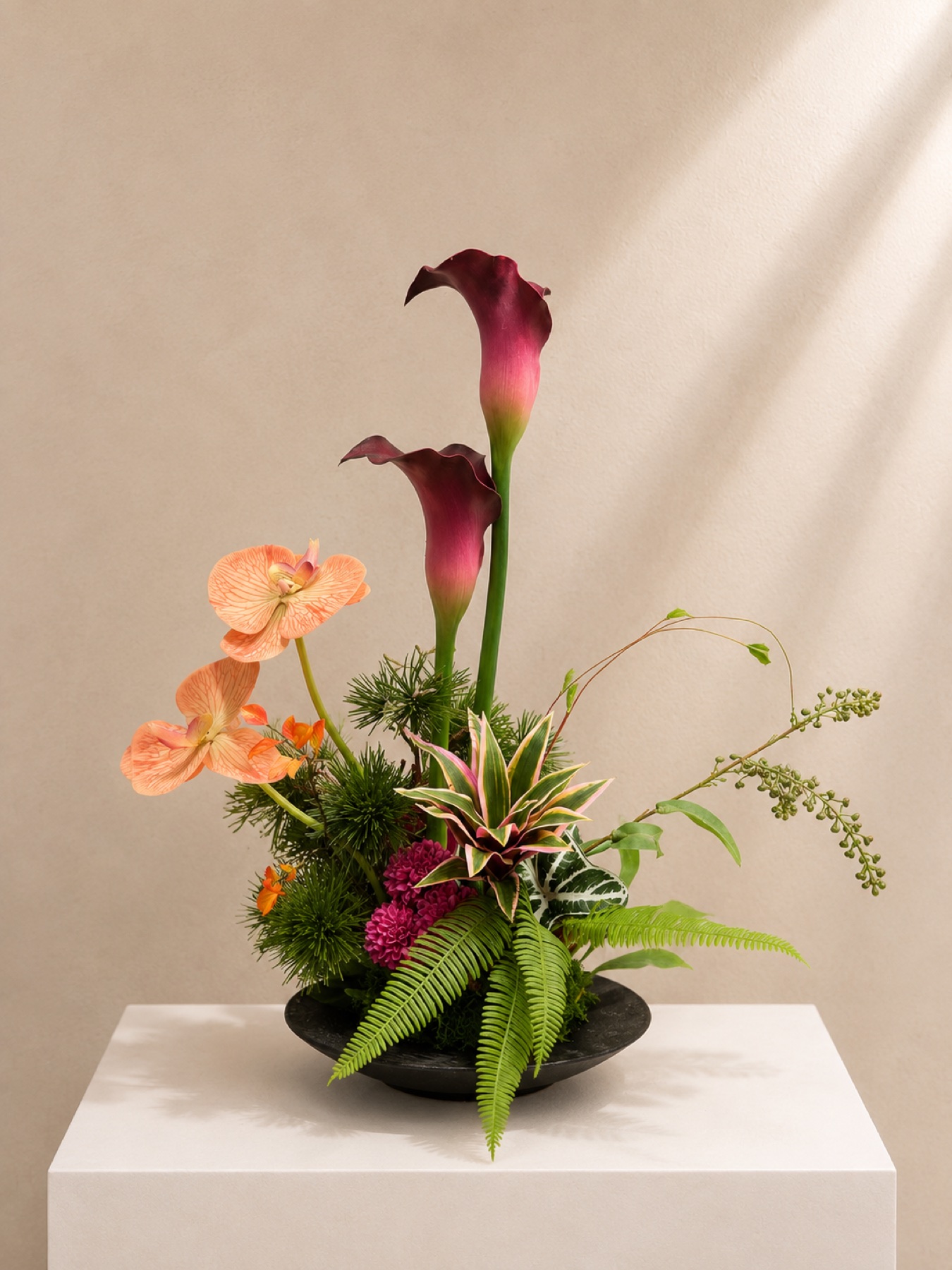 熱帶海芋雕塑花藝